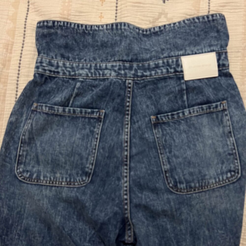 Jonathan Simkhai Standard Henley Tie-Waist Straight Jeans Size 31 NWOT - Picture 4 of 16